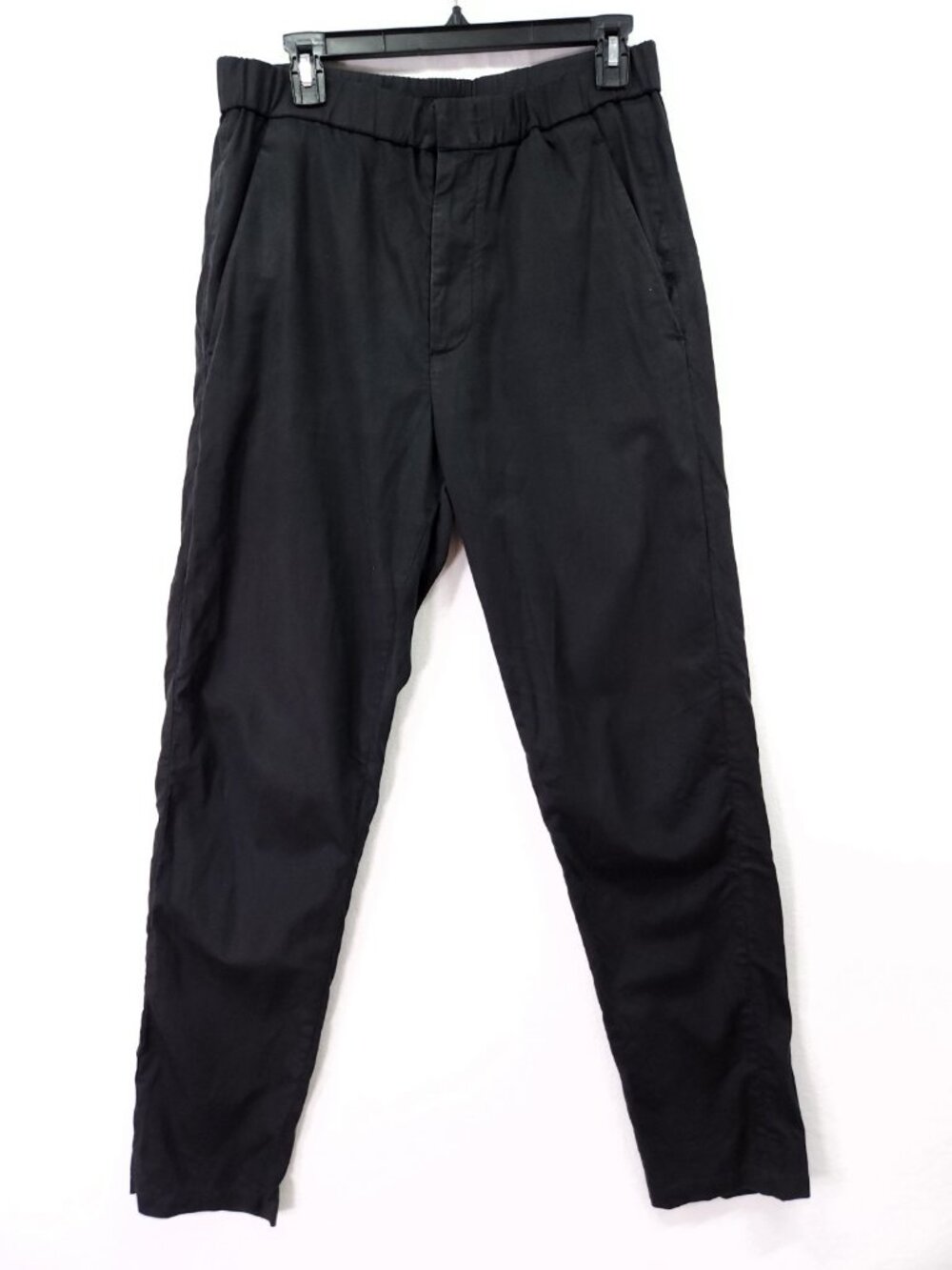 COS Elastic Waist Relaxed Fit Trousers Black Men's Size 33R (30x30) *flaw
